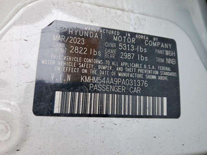 Продажа на аукционе авто 2023 Hyundai Ioniq 6, vin: KMHM54AA9PA031376, номер лота: 53466956