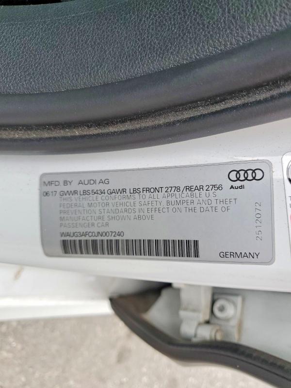 Продаж на аукціоні авто 2018 Audi A6, vin: WAUG3AFC0JN007240, номер лоту: 55016266