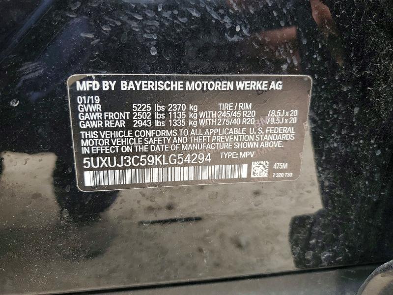 Продажа на аукционе авто 2019 Bmw X4, vin: 5UXUJ3C59KLG54294, номер лота: 52036646