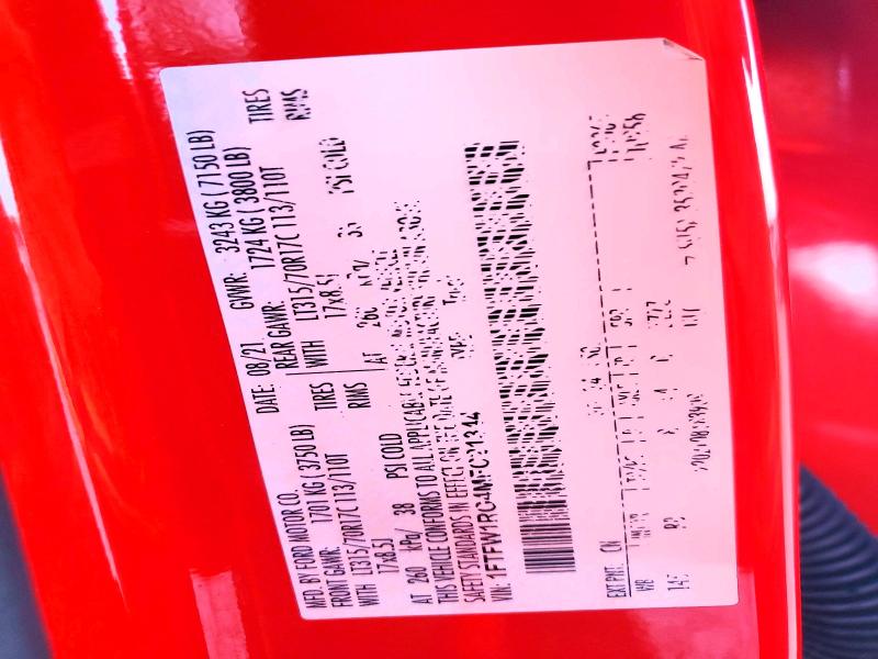 Продажа на аукционе авто 2021 Ford F150, vin: 1FTFW1RG4MFC21344, номер лота: 52697056