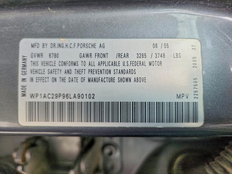 Продаж на аукціоні авто 2006 Porsche Cayenne, vin: WP1AC29P96LA90102, номер лоту: 55173396