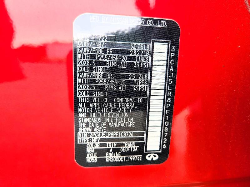 Продаж на аукціоні авто 2023 Infiniti Qx55, vin: 3PCAJ5LR8PF108726, номер лоту: 53228426