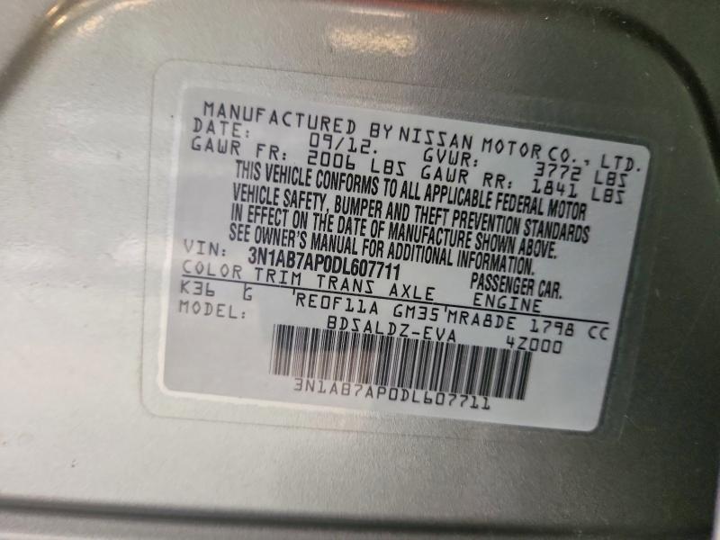 Продаж на аукціоні авто 2013 Nissan Sentra, vin: 3N1AB7AP0DL607711, номер лоту: 52005716