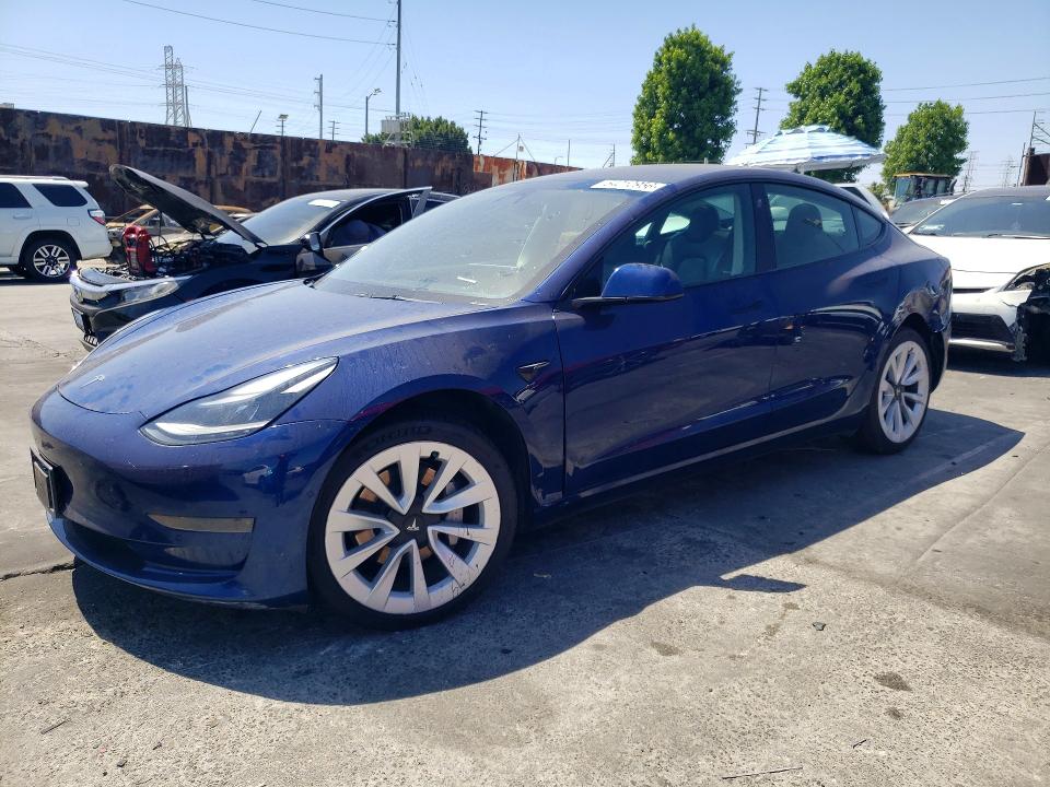 Auction sale of the 2022 Tesla Model 3, vin: 5YJ3E1EA7NF143185, lot number: 54010956