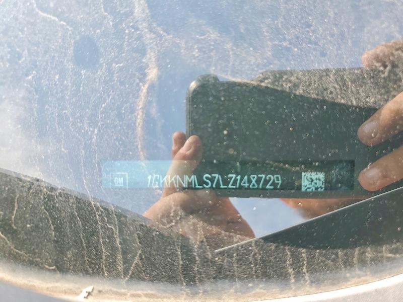 53010686 :رقم المزاد ، 1GKKNMLS7LZ148729 vin ، 2020 Gmc Acadia مزاد بيع
