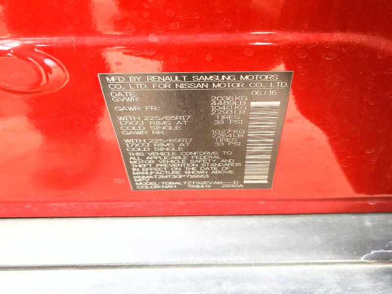 Продажа на аукционе авто 2016 Nissan Rogue, vin: KNMAT2MT3GP716663, номер лота: 52356206