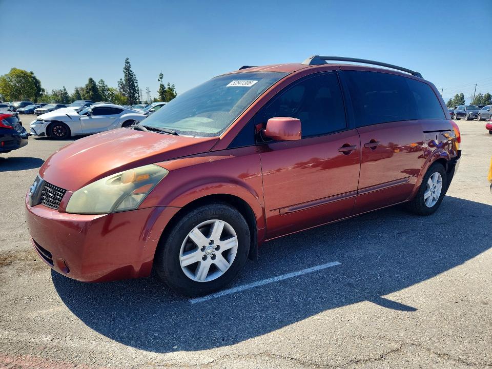 52541306 :رقم المزاد ، 5N1BV28U34N344424 vin ، 2004 Nissan Quest مزاد بيع