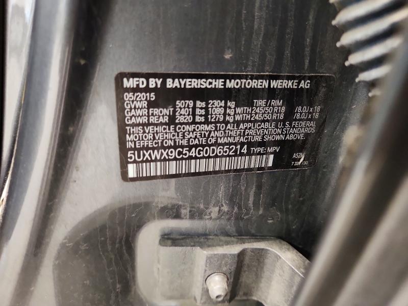 55246266 :رقم المزاد ، 5UXWX9C54G0D65214 vin ، 2016 Bmw X3 مزاد بيع