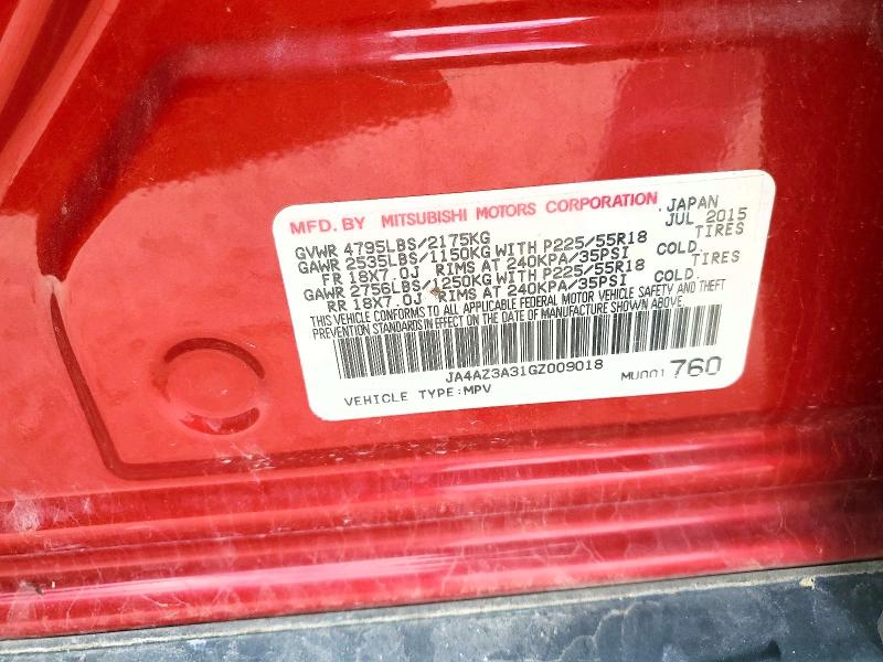 Продаж на аукціоні авто 2016 Mitsubishi Outlander, vin: JA4AZ3A31GZ009018, номер лоту: 52159626