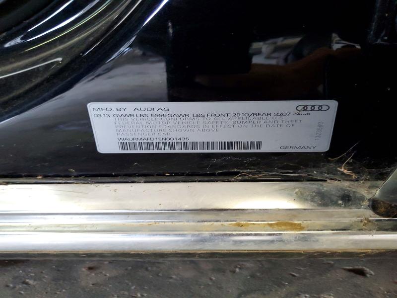 Продаж на аукціоні авто 2014 Audi A8, vin: WAURMAFD1EN001435, номер лоту: 52760036