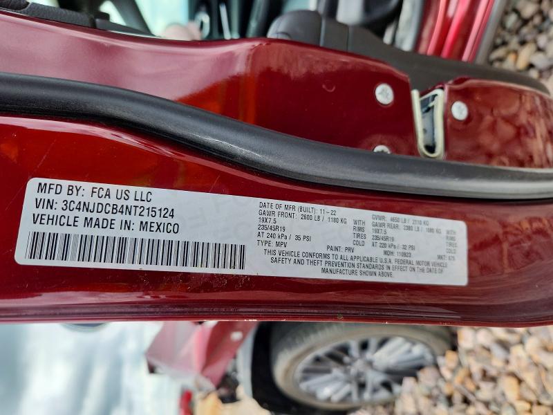 Aukcja sprzedaży 2022 Jeep Compass, vin: 3C4NJDCB4NT215124, numer aukcji: 54525626