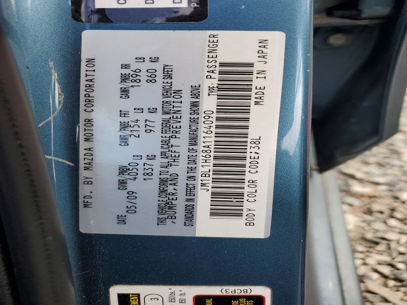 54083006 :رقم المزاد ، JM1BL1H68A1164090 vin ، 2010 Mazda 3 مزاد بيع
