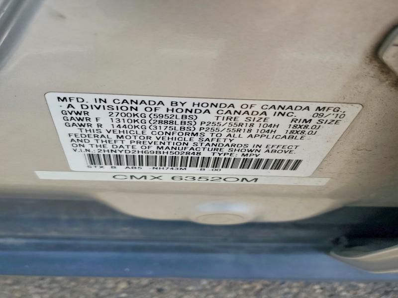 Aukcja sprzedaży 2011 Acura Mdx, vin: 2HNYD2H69BH502848, numer aukcji: 51913746