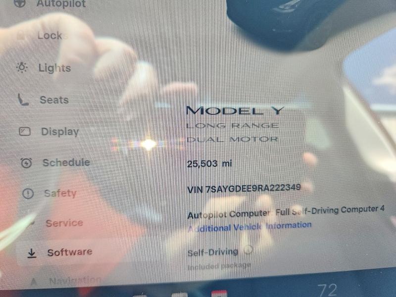 Продаж на аукціоні авто 2024 Tesla Model Y, vin: 7SAYGDEE9RA222349, номер лоту: 52645326