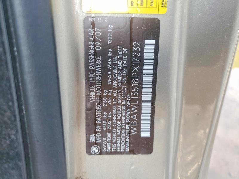 Продаж на аукціоні авто 2008 Bmw 328, vin: WBAWL13518PX17232, номер лоту: 46288986