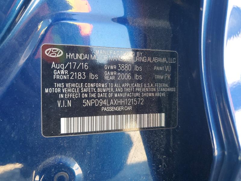 Продаж на аукціоні авто 2017 Hyundai Elantra, vin: 5NPD94LAXHH121572, номер лоту: 52610576