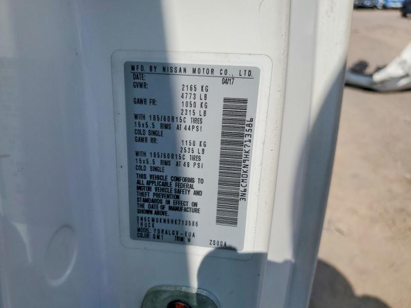 2017 Nissan Nv200 მანქანა იყიდება აუქციონზე, vin: 3N6CM0KN9HK713586, აუქციონის ნომერი: 54286816