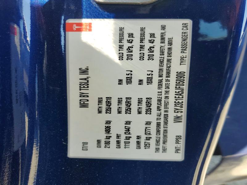 Aukcja sprzedaży 2018 Tesla Model 3, vin: 5YJ3E1EA5JF058906, numer aukcji: 54332716