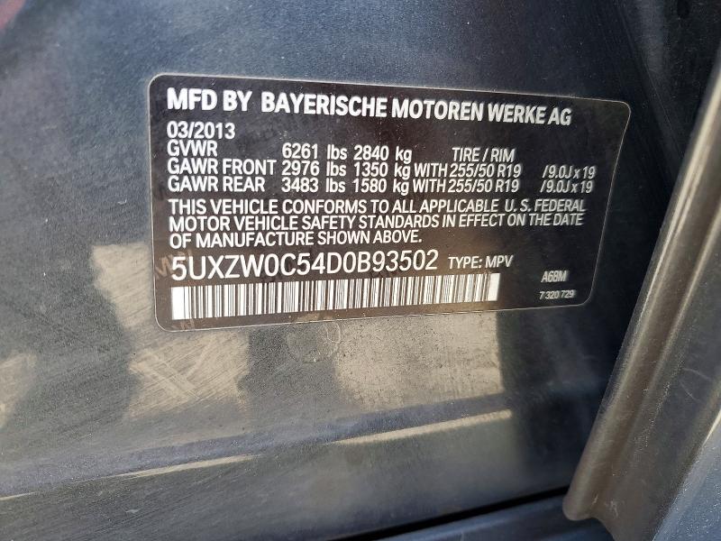 Продажа на аукционе авто 2013 Bmw X5, vin: 5UXZW0C54D0B93502, номер лота: 54103766