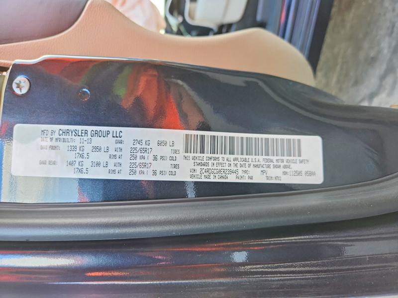 2014 Dodge Grand Caravan მანქანა იყიდება აუქციონზე, vin: 2C4RDGCG0ER239445, აუქციონის ნომერი: 54822076