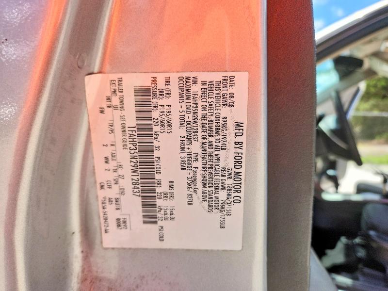 Продаж на аукціоні авто 2009 Ford Focus, vin: 1FAHP35N29W128437, номер лоту: 53502846