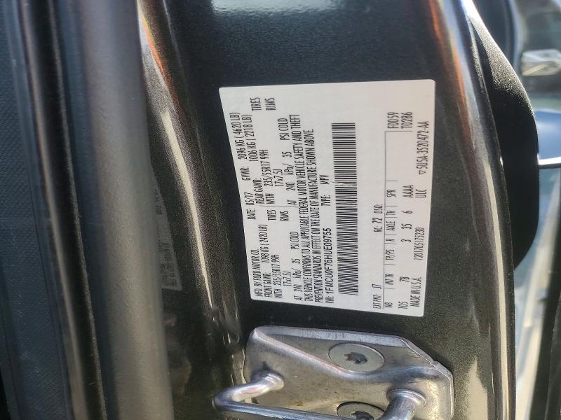 2017 Ford Escape მანქანა იყიდება აუქციონზე, vin: 1FMCU0F76HUE09755, აუქციონის ნომერი: 54855226