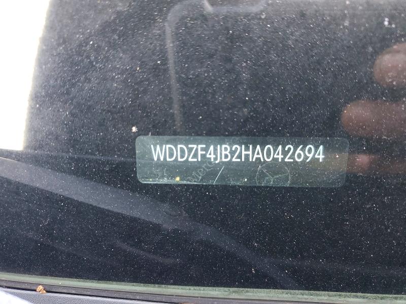 52384436 :رقم المزاد ، WDDZF4JB2HA042694 vin ، 2017 Mercedes-benz E مزاد بيع