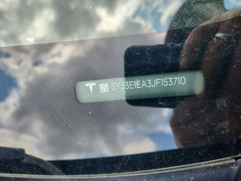 53410446 :رقم المزاد ، 5YJ3E1EA3JF153710 vin ، 2018 Tesla Model 3 مزاد بيع