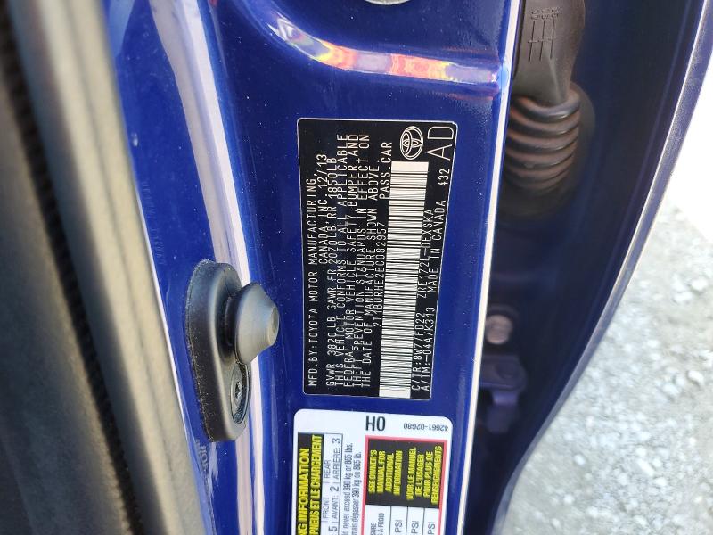 Aukcja sprzedaży 2014 Toyota Corolla, vin: 2T1BURHE2EC082957, numer aukcji: 54834446