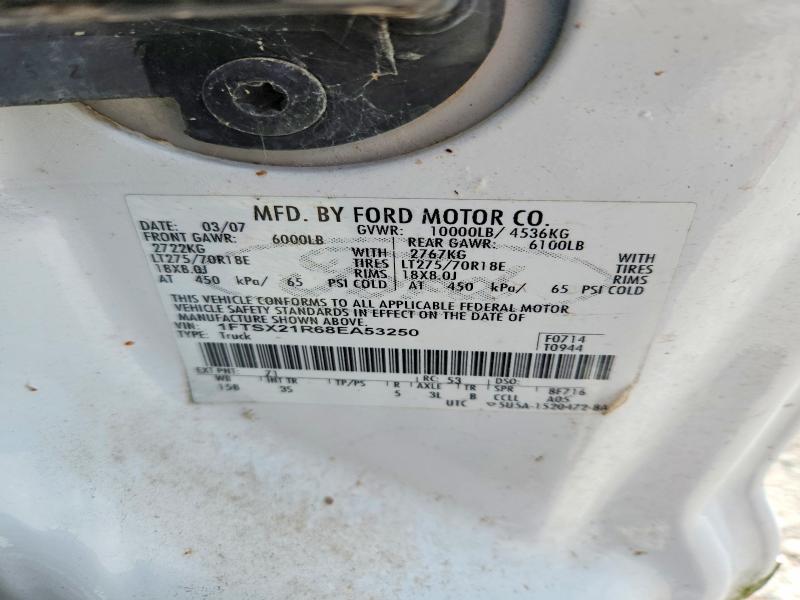 2008 Ford F250 მანქანა იყიდება აუქციონზე, vin: 1FTSX21R68EA53250, აუქციონის ნომერი: 52892636