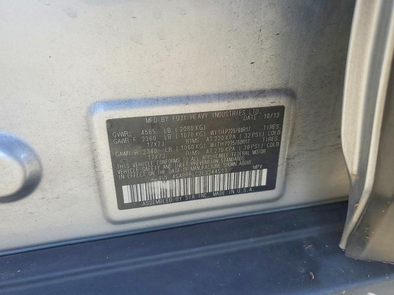 Продажа на аукционе авто 2014 Subaru Outback, vin: 4S4BRBLC2E3244511, номер лота: 55067346