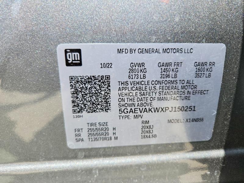 2023 Buick Enclave მანქანა იყიდება აუქციონზე, vin: 5GAEVAKWXPJ150251, აუქციონის ნომერი: 53594176