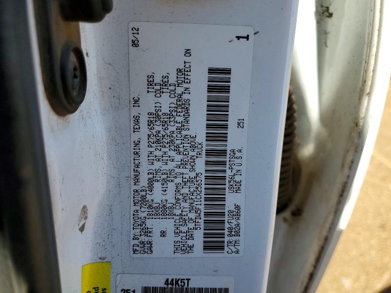 Aukcja sprzedaży 2012 Toyota Tundra, vin: 5TFDW5F11CX256575, numer aukcji: 53382666
