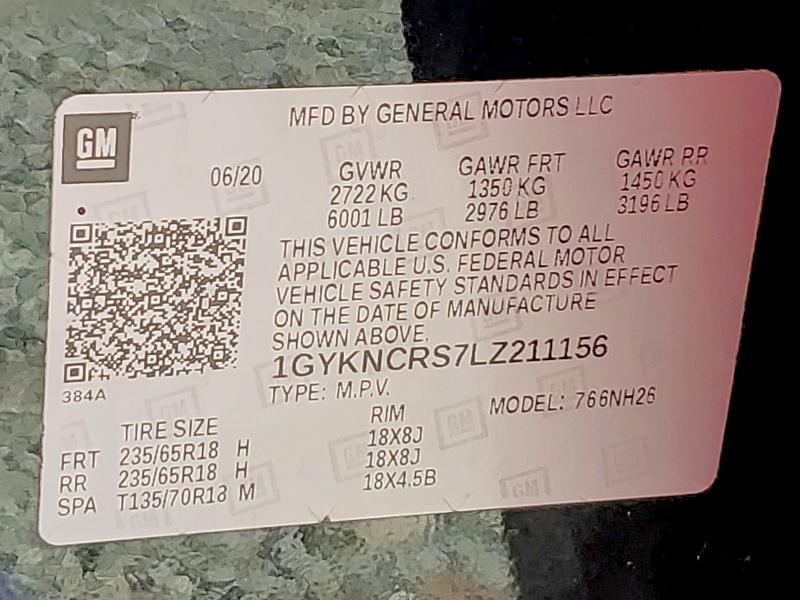 Продажа на аукционе авто 2020 Cadillac Xt5, vin: 1GYKNCRS7LZ211156, номер лота: 53659396