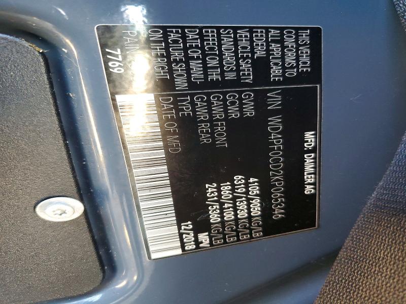 Aukcja sprzedaży 2019 Mercedes Benz Sprinter, vin: WD4PF0CD2KP065346, numer aukcji: 54896586