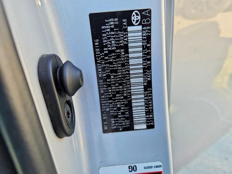 Продажа на аукционе авто 2015 Toyota Corolla, vin: 5YFBURHE0FP307779, номер лота: 54903976