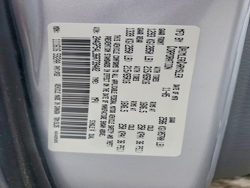 53543506 :رقم المزاد ، 2A4GP54L36R739402 vin ، 2006 Chrysler Town & Country مزاد بيع