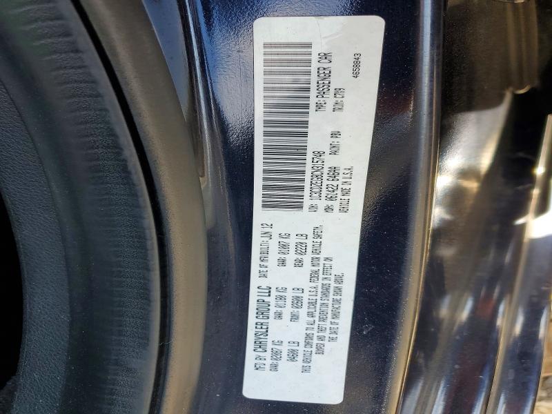 Продаж на аукціоні авто 2012 Dodge Avenger, vin: 1C3CDZEG8CN315748, номер лоту: 52722726