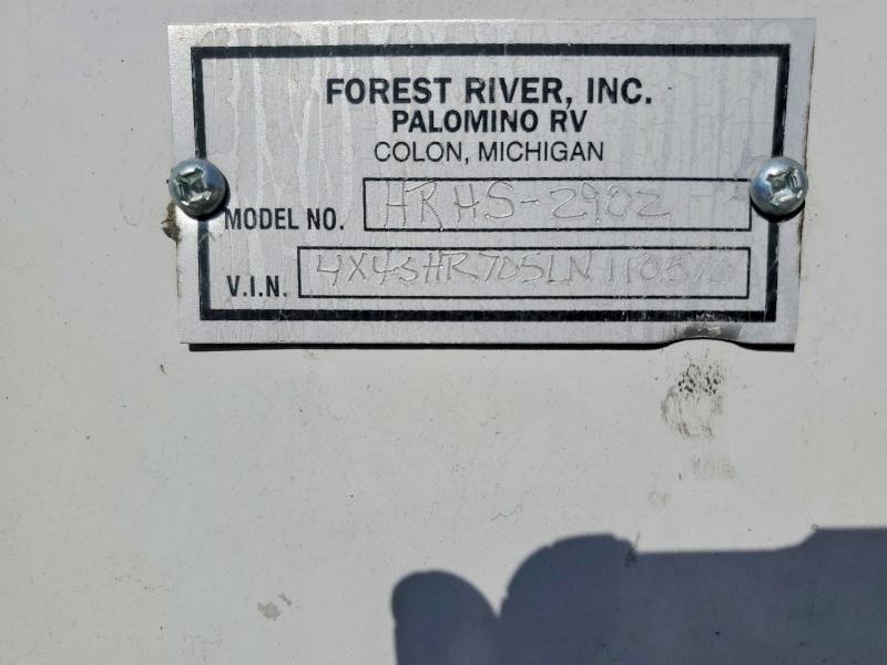 Aukcja sprzedaży 2020 Foresriver Palomino, vin: 4X4SHR705LN110510, numer aukcji: 54628026