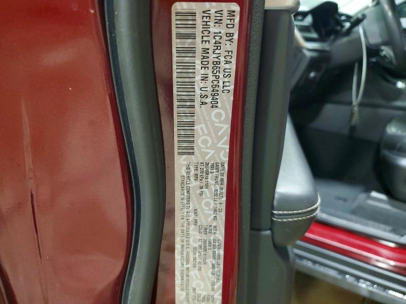 Продаж на аукціоні авто 2023 Jeep Grand Cherokee, vin: 1C4RJYB65PC649404, номер лоту: 53621966