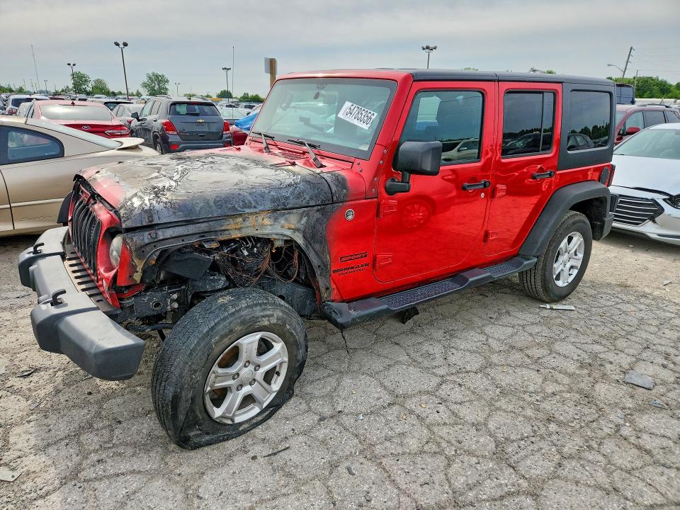54785356 :رقم المزاد ، 1C4BJWDG0GL242960 vin ، 2016 Jeep Wrangler Unlimited مزاد بيع