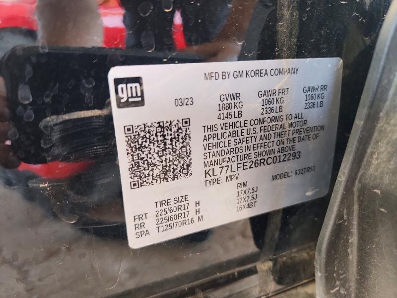 Aukcja sprzedaży 2024 Chevrolet Trax, vin: KL77LFE26RC012293, numer aukcji: 53279376