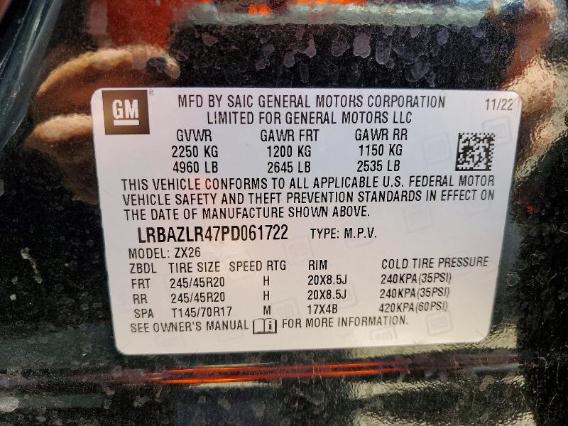Продажа на аукционе авто 2023 Buick Envision, vin: LRBAZLR47PD061722, номер лота: 54325826