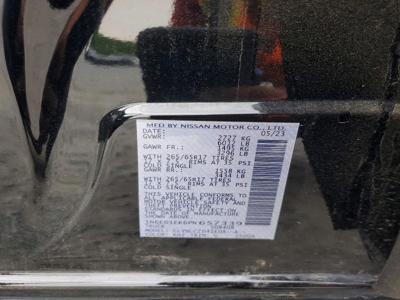 Продаж на аукціоні авто 2023 Nissan Frontier, vin: 1N6ED1EK6PN657339, номер лоту: 53217796