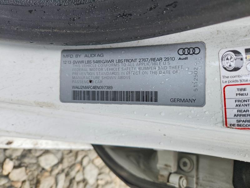 Продаж на аукціоні авто 2014 Audi A7, vin: WAU2MAFC4EN097389, номер лоту: 54353766