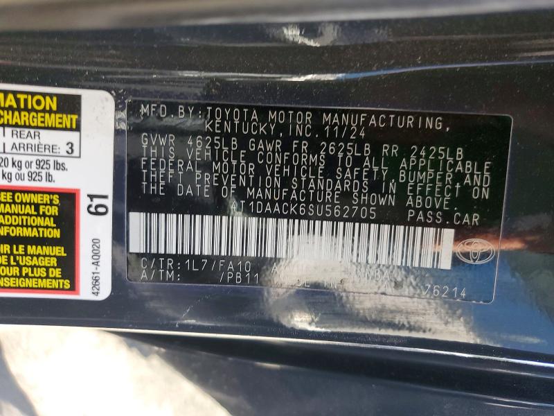 Продажа на аукционе авто 2025 Toyota Camry, vin: 4T1DAACK6SU562705, номер лота: 55636446