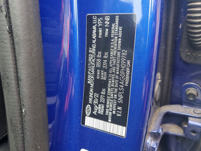 54515986 :رقم المزاد ، 5NPLS4AG0PH099782 vin ، 2023 Hyundai Elantra مزاد بيع