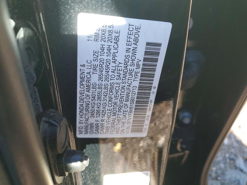 Продажа на аукционе авто 2025 Honda Passport, vin: 5FNYF8H51SB012713, номер лота: 51967956