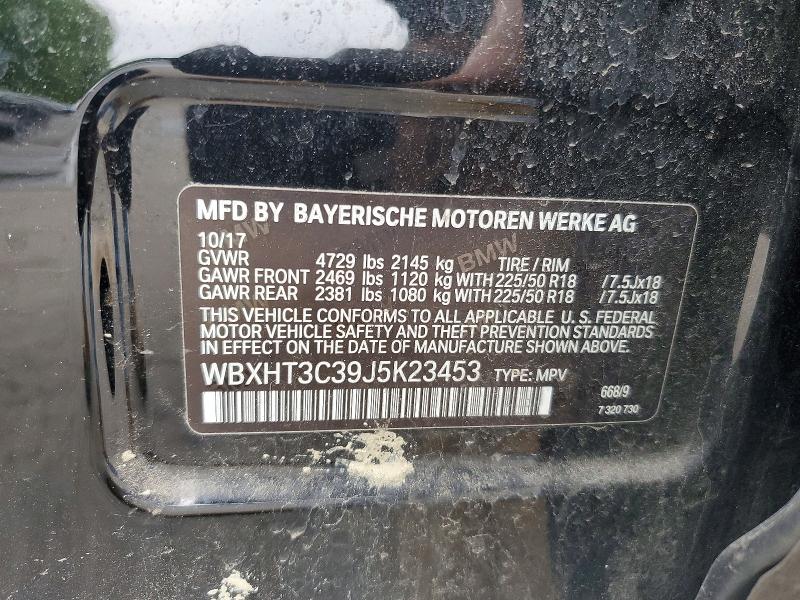 Aukcja sprzedaży 2018 Bmw X1, vin: WBXHT3C39J5K23453, numer aukcji: 53093196