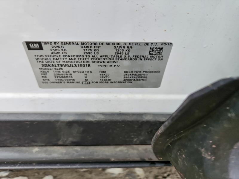 Aukcja sprzedaży 2018 Gmc Terrain, vin: 3GKALTEV9JL319018, numer aukcji: 53791946